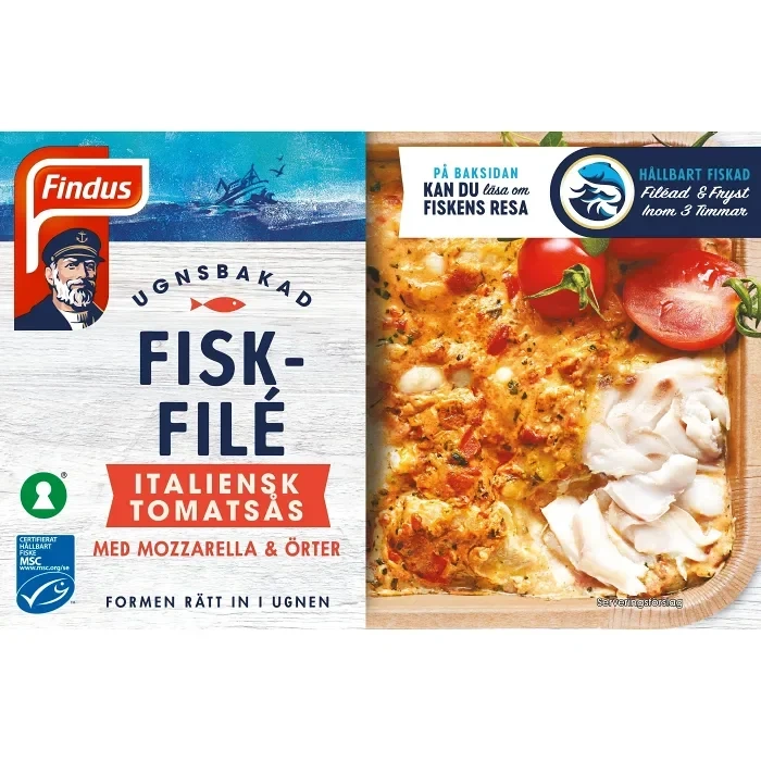 Ugnsbakad Fisk Tomat 380g Findus
