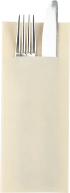 Serviett, 40x33cm, Vanilje, Airlaid, Lomme, 1/8 Fold