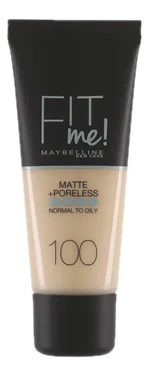 Maybelline New York Fit Me Matte + Poreless Foundation 100 Warm Ivory