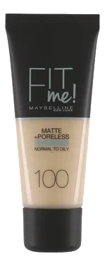 Maybelline New York Fit Me Matte + Poreless Foundation 100 Warm Ivory