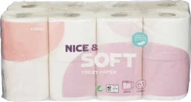Nice & Soft Toilet Paper 16-pack 3 Ply