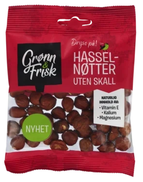 Hasselnøttkjerner uten Skall 60g Grønn&Frisk