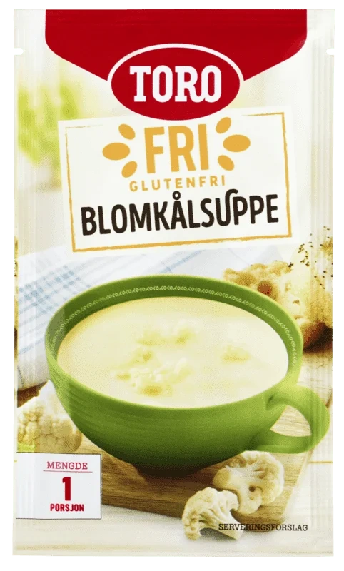 Toro Fri Blomkålsuppe Porsjon Glutenfri