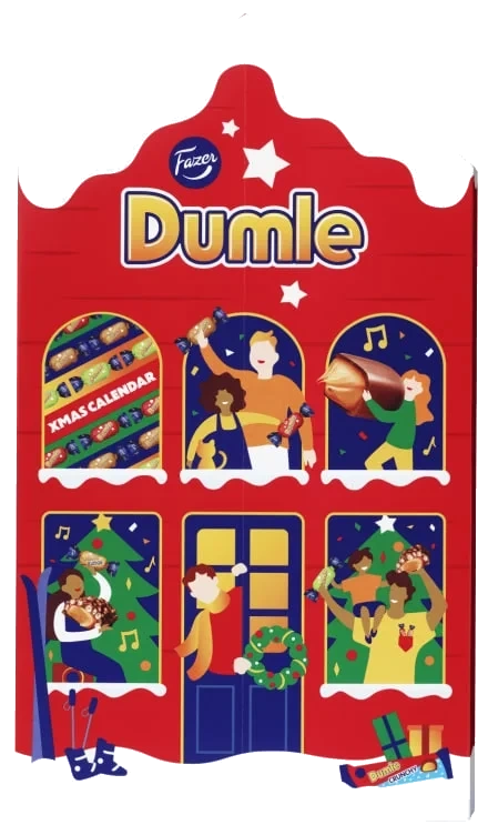 Dumle Adventskalender 225g Fazer