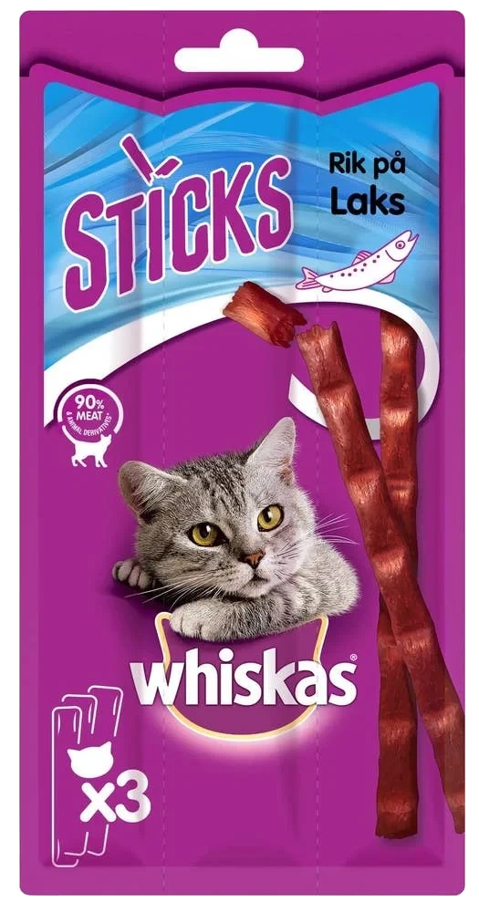 Sticks kattegodbit med laksesmak