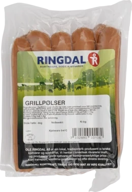 Grillpølser 600 Gr Ringdal