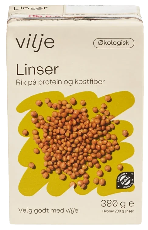 Linser Økologisk 380g Vilje