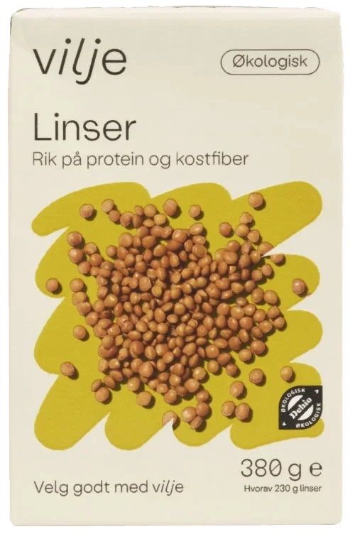 Linser Økologisk 380g Vilje