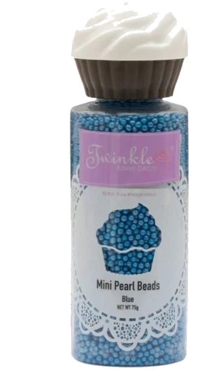 Kakestrø Mini Perler Blå 75g Twinkle
