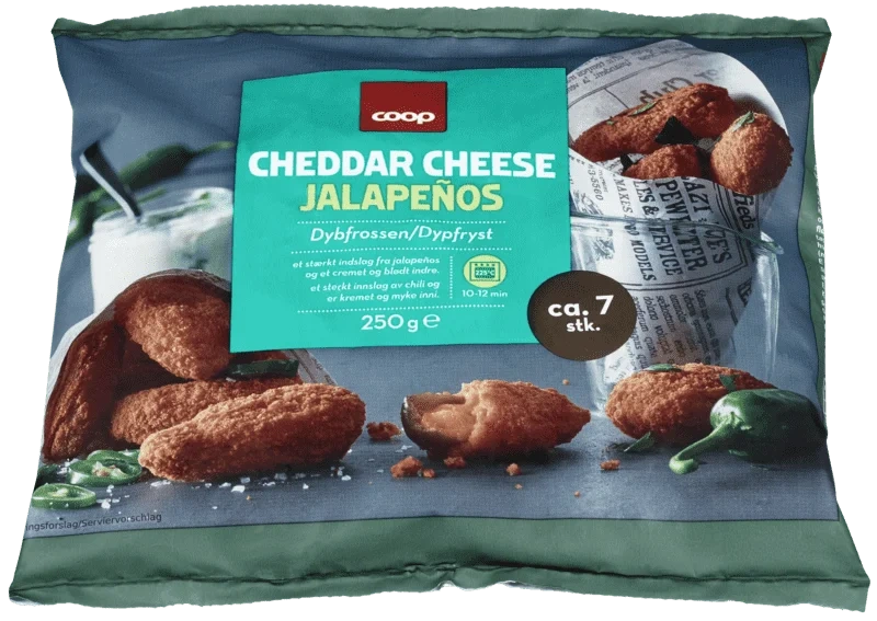 Coop Cheddar Cheese Jalapenos 250g