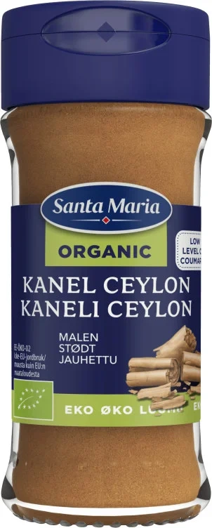 Kanel Ceylon Malt Økologisk 33g Santa Maria