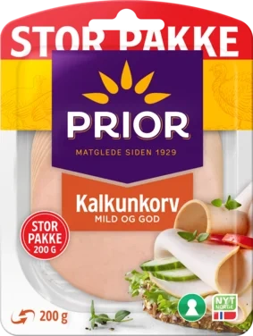 Kalkunkorv Naturell 200g Prior