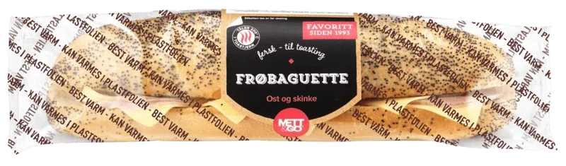 Frøbaguette Ost og Skinke