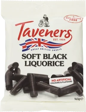 Taveners Black Soft Liquorice