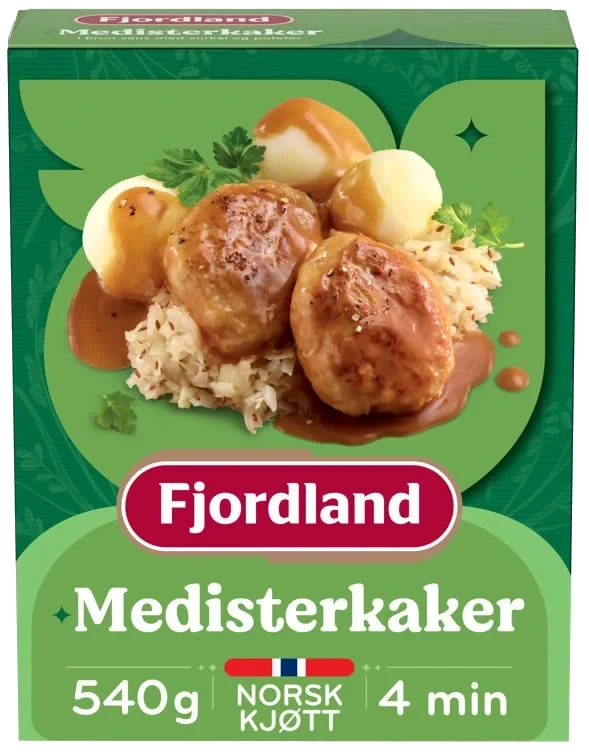Medisterkaker m/Surkål 540g Fjordland