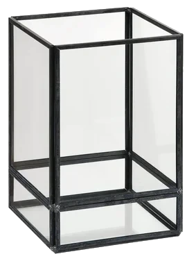 Lysholder Glass 10x10x15cm Capella