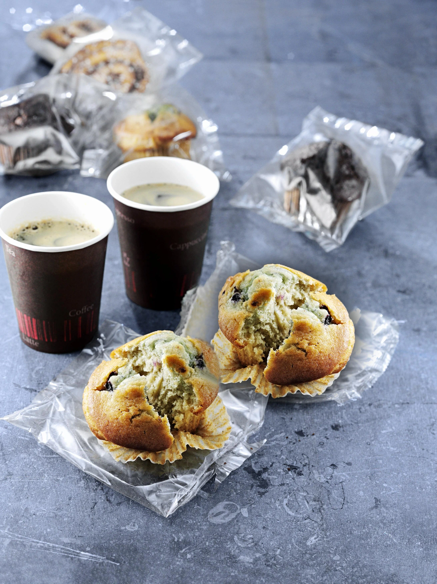 Blåbärsmuffin styckepackad