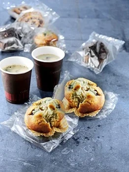 Blåbärsmuffin styckepackad
