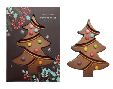 Juletre m/Hasselknas 85g Sjokoladefryd