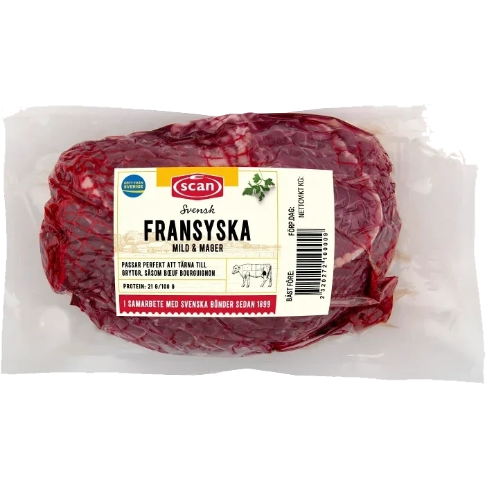 Nötstek Färsk av Fransyska ca 1,1kg Scan