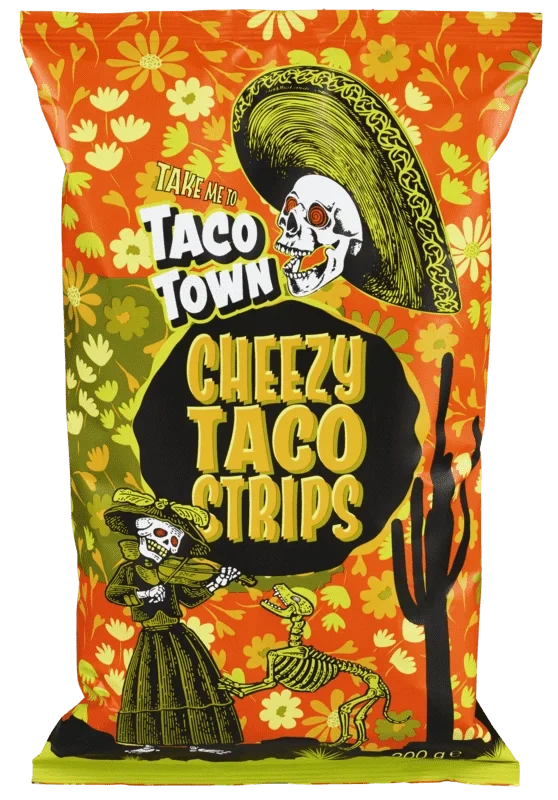 Cheezy Taco Strips 200g Taco Town