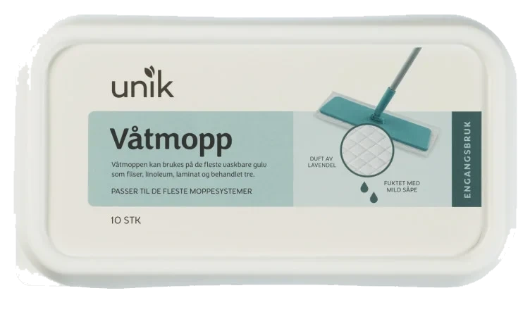 Våtmopp 10stk Unik