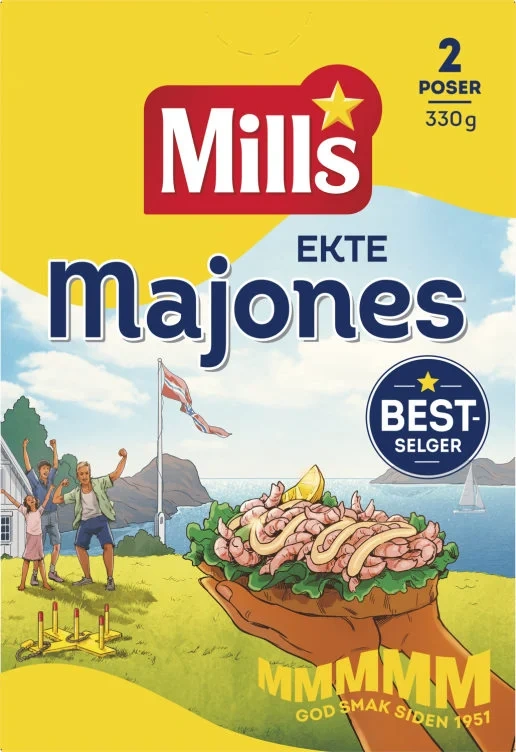Majones Ekte 330g Dobbel Mills