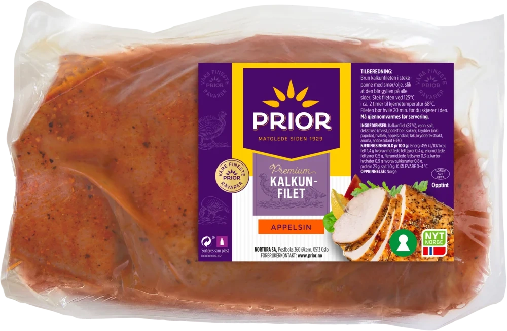 Kalkunfilet Appelsin 1,8kg Pk