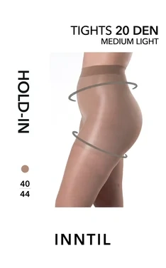 Tights, 20 den Hold-in, Medium Light, 40-44