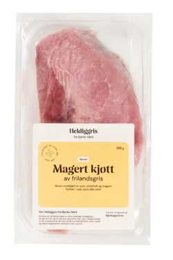 Heldiggris Skivet Magert Kjøtt av Frilandsgris 360g