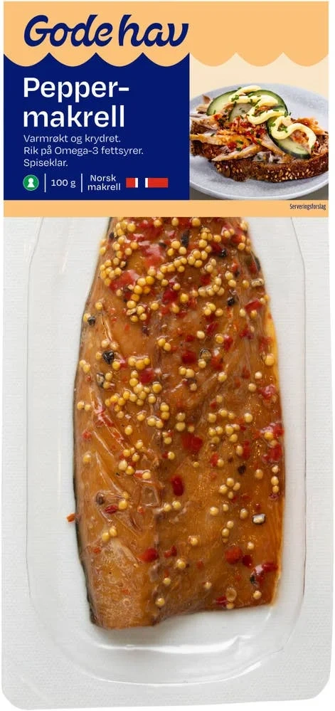 Varmrøkt peppermakrell