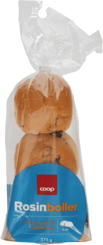Coop Rosinboller 6pk 375g