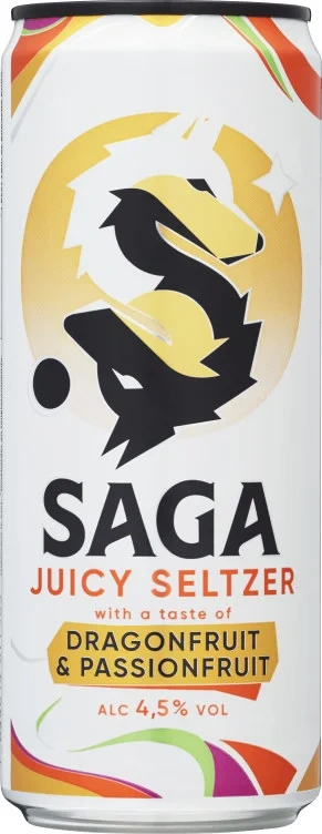 Saga Juicy Seltzer Dragon&Passion 0,33 boks