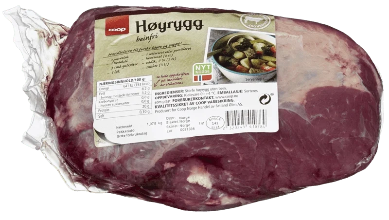 Coop Husmann Høyrygg uten Ben ca 1kg