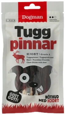 Tyggepinner med Hjort 5pk 12cm