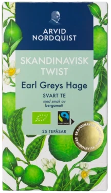 Arvid Nordquist Fairtrade Earl Greys Hage Svart Te 25st