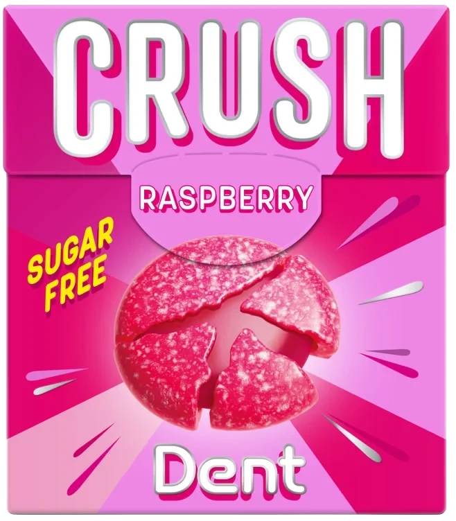 Dent Crush Bringebær Sukkerfri 25g