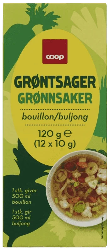 Coop Grønnsaksbuljong 12stk 120g