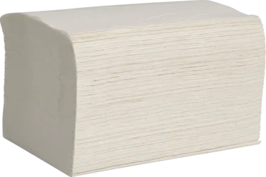 Serviett 16,5x21,2cm 2-lags Interfold Hvit Resirkulert Papir