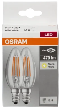 Led Clb40 Klar E14 2pk