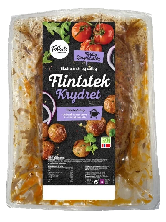 Svin Flintstek Krydret Sous Vide Ca1kg Folkets