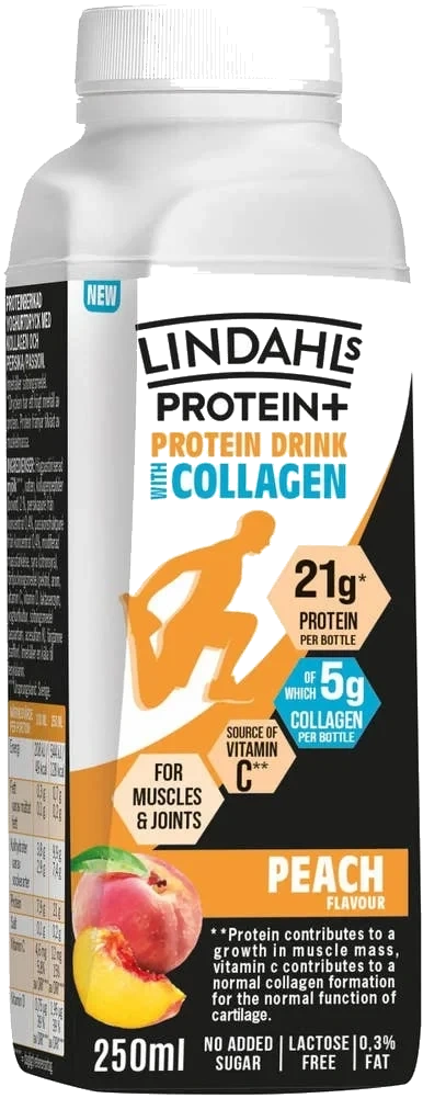 Protein+ Yoghurtdryck med Kollagen Persika & Passion