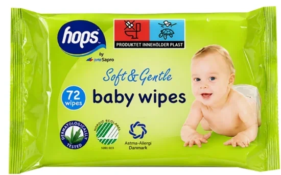Hops Babywipes Aloe Vera 72stk