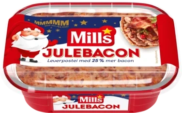 Julepostei m/Bacon 185g Mills