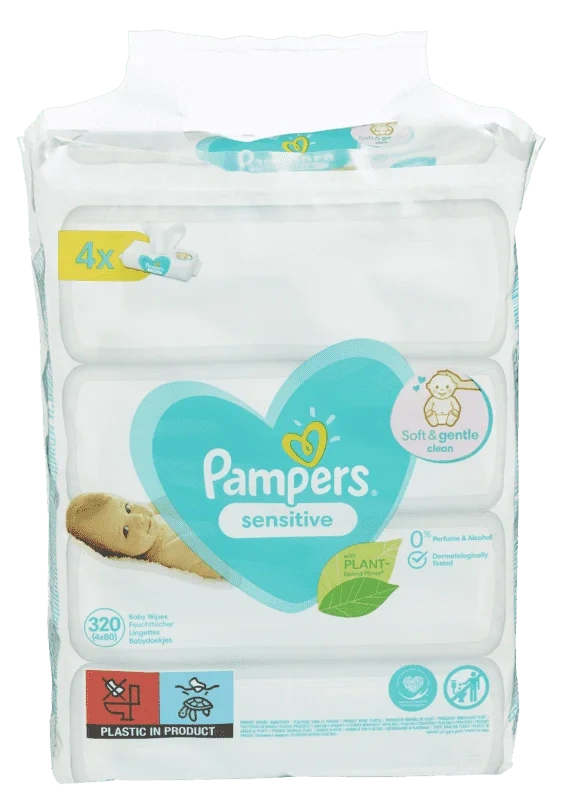 Display Wipes Sensitive 4x Pack Hp 96 Pampers
