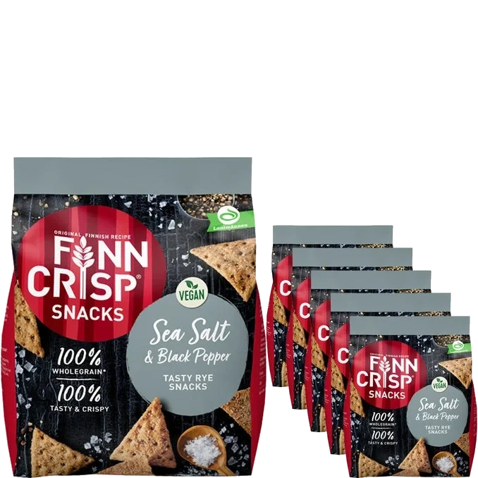 Rye Snacks Sea Salt & Black Pepper 5-pack