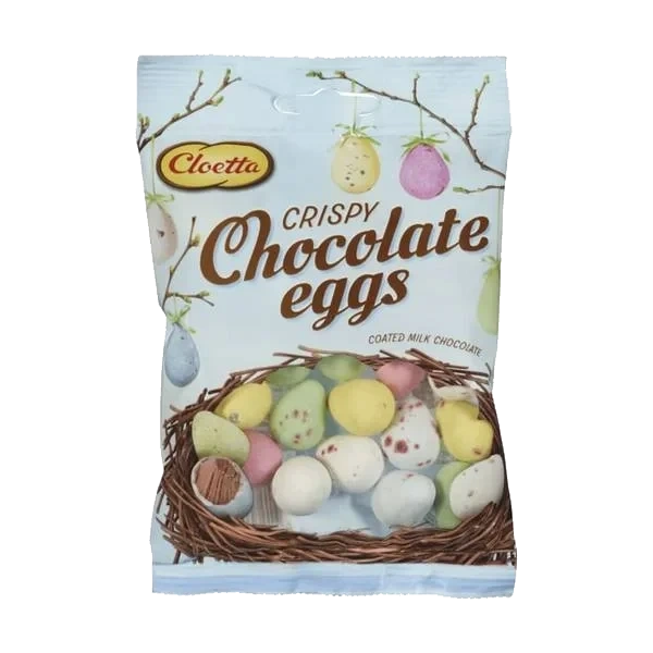 Chocolate Eggs Crispy 110g Cloetta