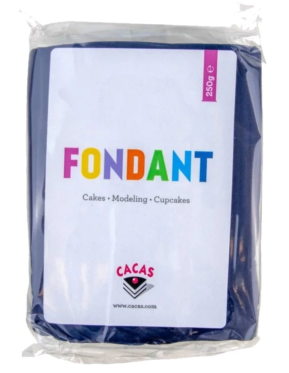 Fondant Marineblå 250 g Cacas