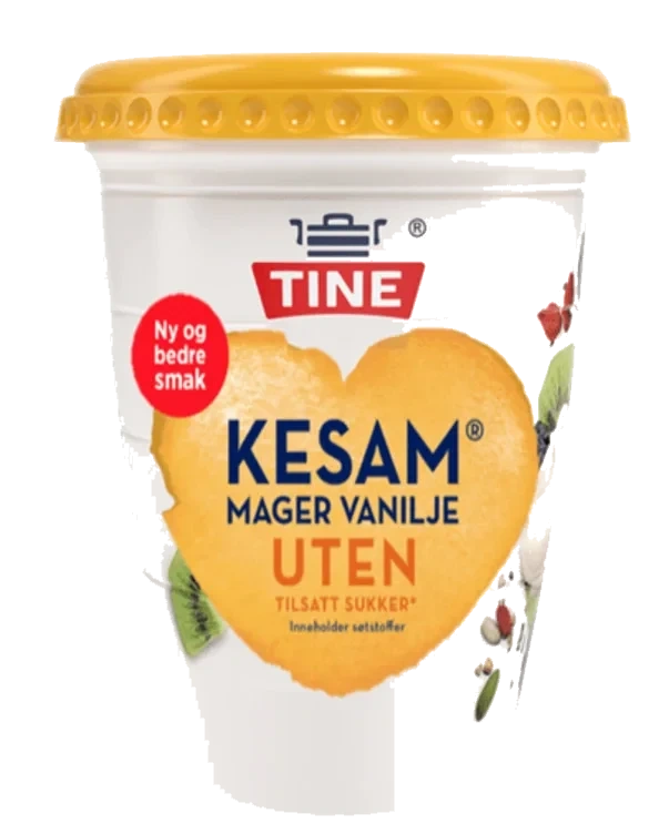Kesam Mager Vanilje uten 420g Tine