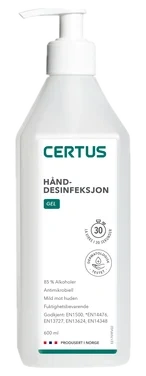 Certus Hånddesinfeksjon 85% Gel 600ml